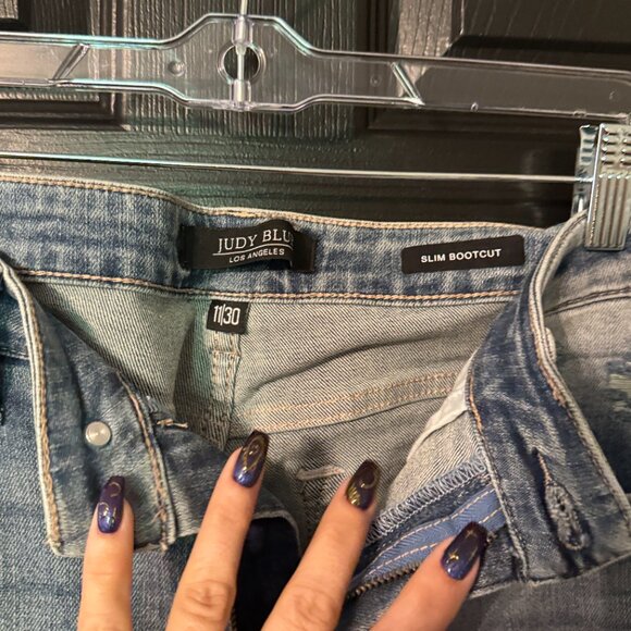 Womens Judy Blue Slim Bootcut Jeans 11/30 - Picture 2 of 3
